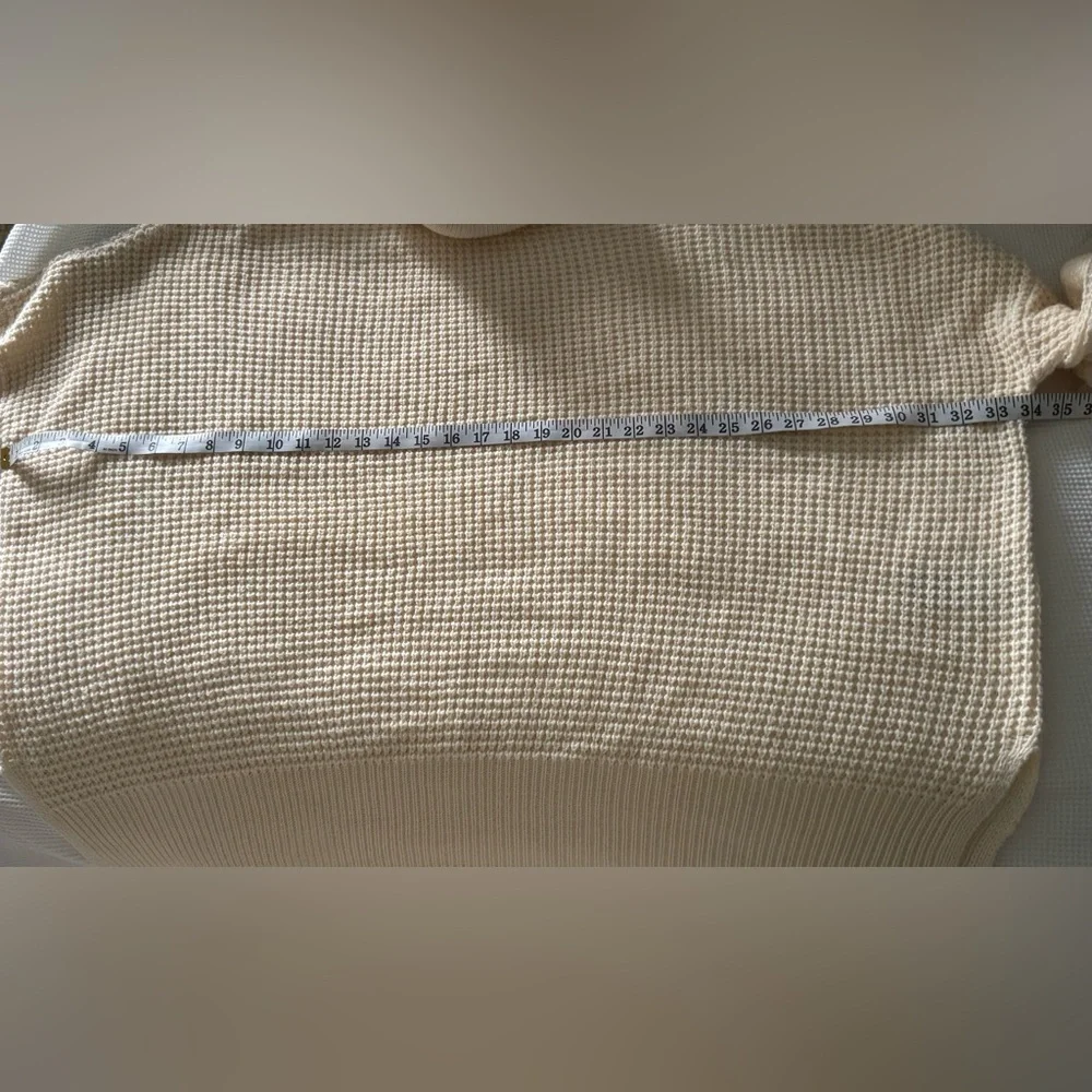 Women’s Vero Moda oversized beige knitted‎ turtleneck sweater size large - Picture 3 of 10